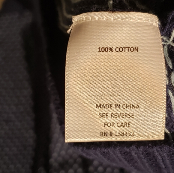 ModCloth Women's Size 3X Apple Navy Polka-dot Cotton Fairisle Sweater - Picture 6 of 7